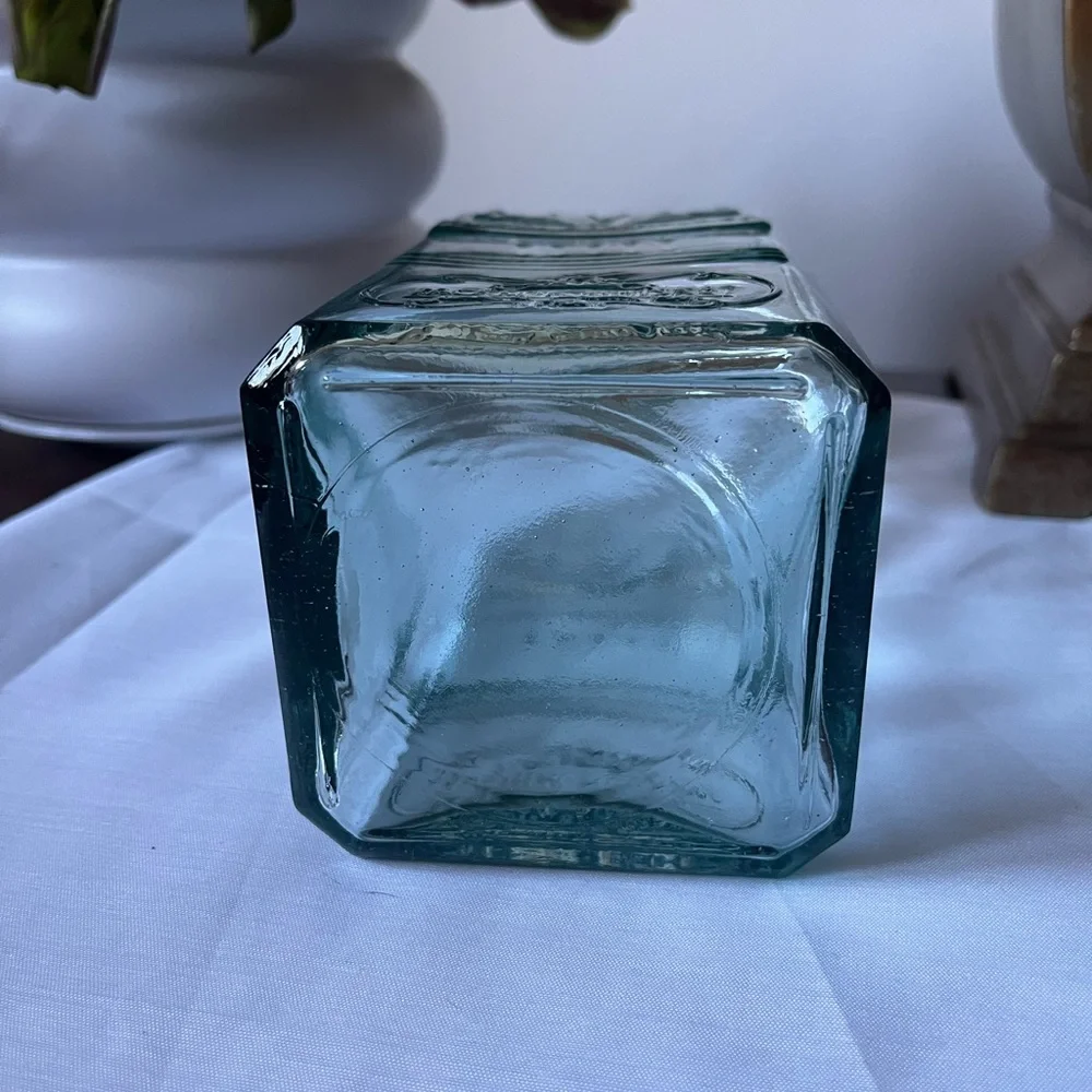 Vintage Inspired Decorative Glass Bottle w/ Cork Stopper